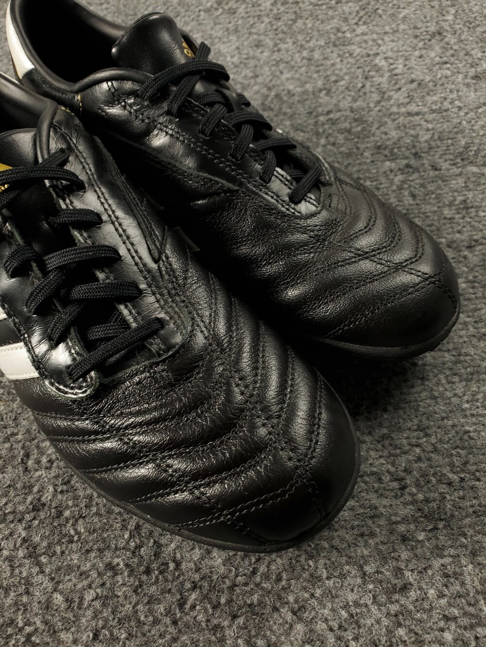 Adidas AdiNova TRX II TF Turf Soccer Shoes 7.5 Black White Leather Cleats G14383 - Picture 11 of 14